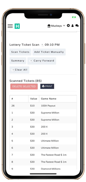 lottery scanning technology