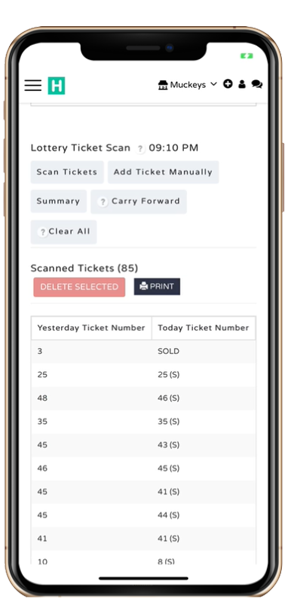 lottery sales and analytics